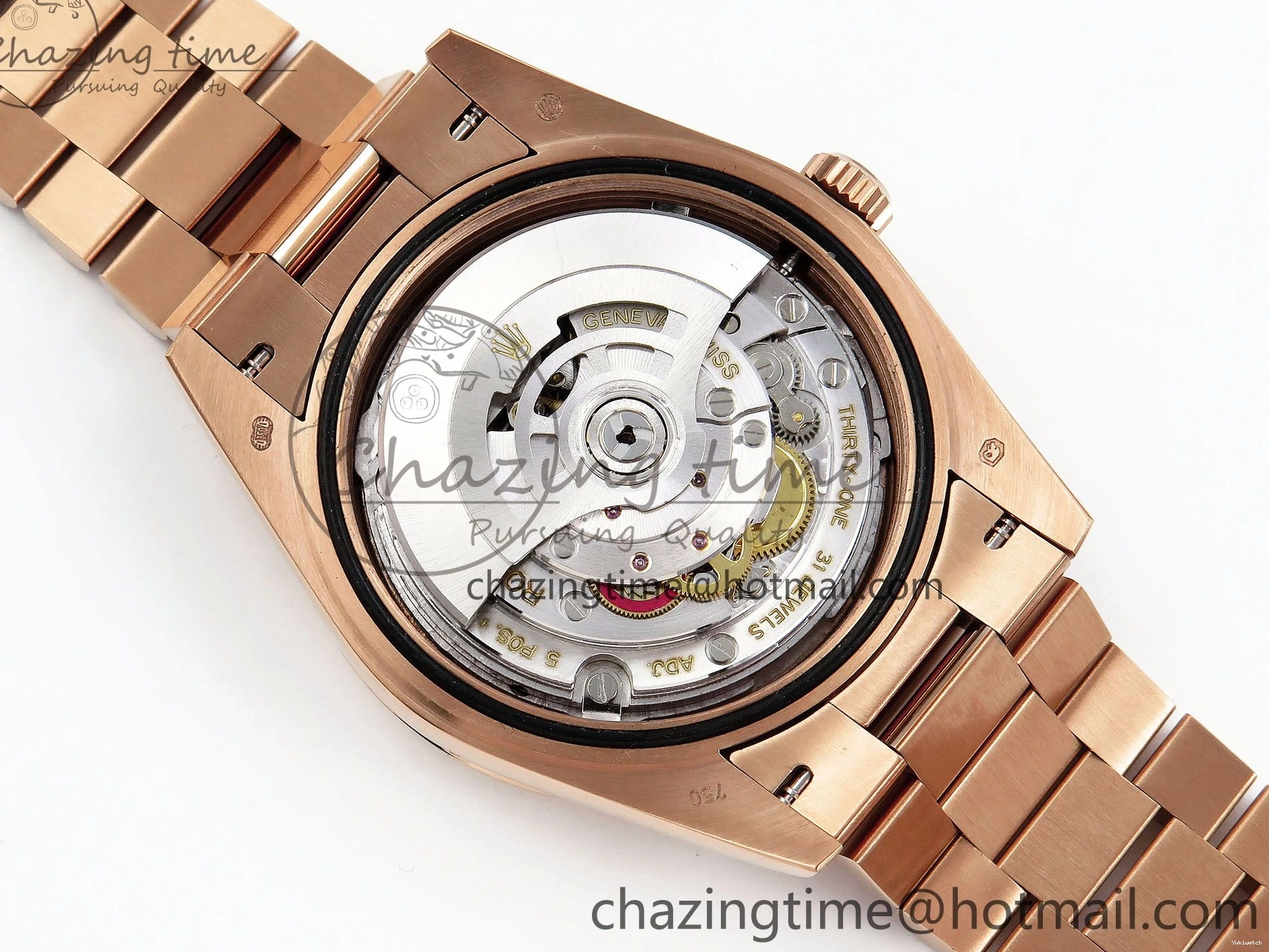 President Date JDF Stick Dial on V3 Steel 904L Bracelet Weight) RG Day (Gain 40 RG VR3255 0116